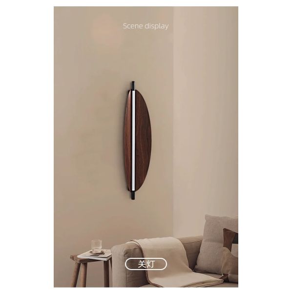 Bedside Stairway Corridor LED Light Long Strip Japanese Wood Grain wall lamp (WH-VR-137)