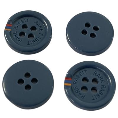 A resina plástica abotoa-se de seda imprimiu a cor no molde especial da borda com Rim Engraved Logo For Sewing