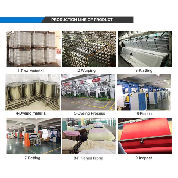 Short Pile Thick Sherpa Fleece Fabric Shrink - Resistant For  Bedding