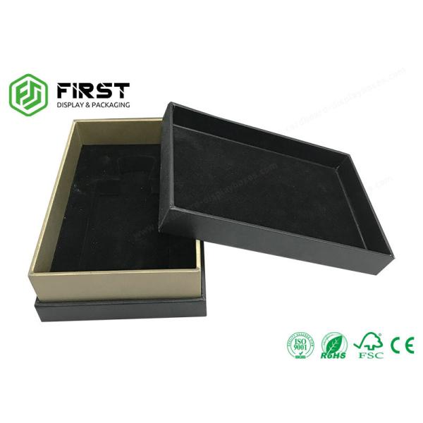 Customized Gold Foil Logo Luxury Rigid Cardboard Perfume Gift Packaging Boxes With Lid