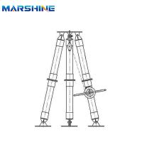 Equipamento de corda de energia elétrica de tripé de alumínio Gin Pole com guincho manual pagamento completo