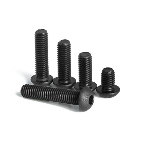 DIN7380 Button Head Allen Bolts in Black Oxide for 10.9 Grade M3 M4 M5 M6 M8 M10 M12