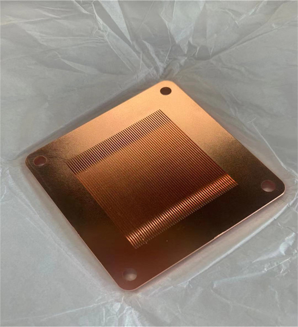 Прорезающ медный холодный теплоотвод плиты, Microgrooved Skived теплоотвод ребра