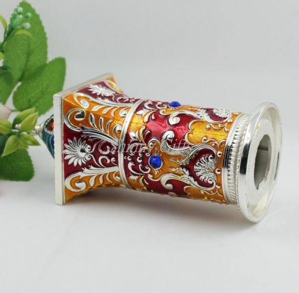 Shinny Gifts New High Quality Metal European Roman Style Column Shaped Toothpick Holder