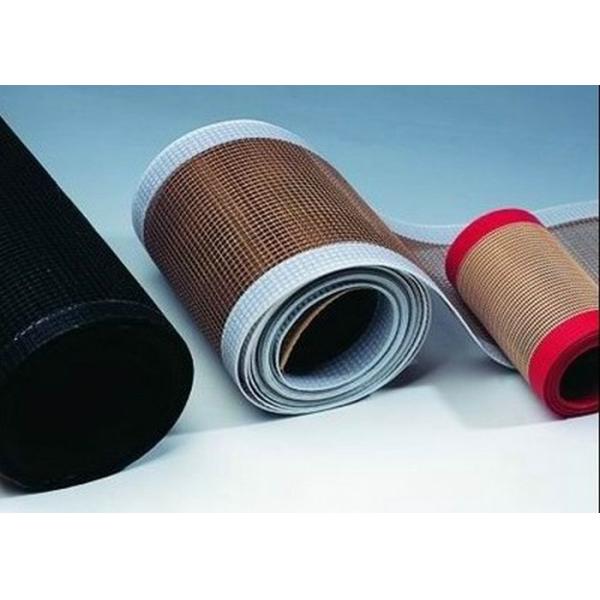 Высокотемпературным упорным открытым липкое сетки стеклоткани PTFE усиленное краем Non