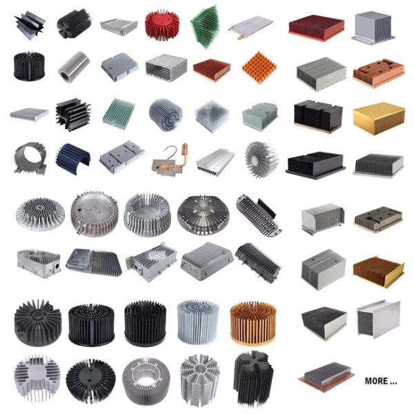 6063 6061 CNC Алюминиевые детали, обрабатывающие Алюминиевые светодиодные теплоотводы T4 T5 T6