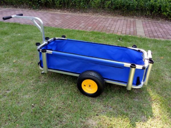 Foldable Beach Wagon Cart Aluminum Material With Liner