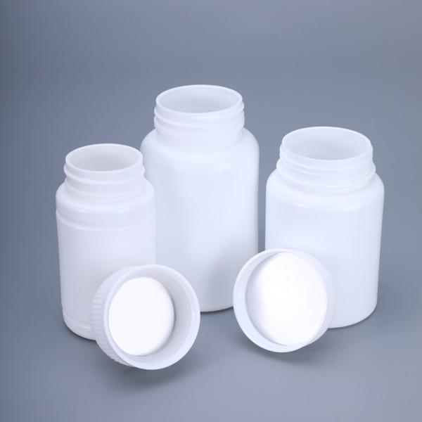 20-200 ml de frasco de plástico branco e vazio em HDPE para comprimidos