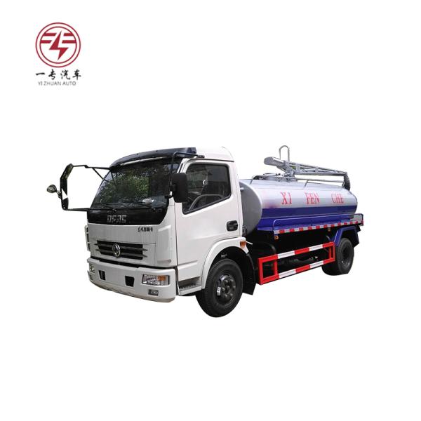110 kW Euro 4 Mini camión de aspiración de aguas residuales a vacío diesel para eliminación manual de aguas residuales