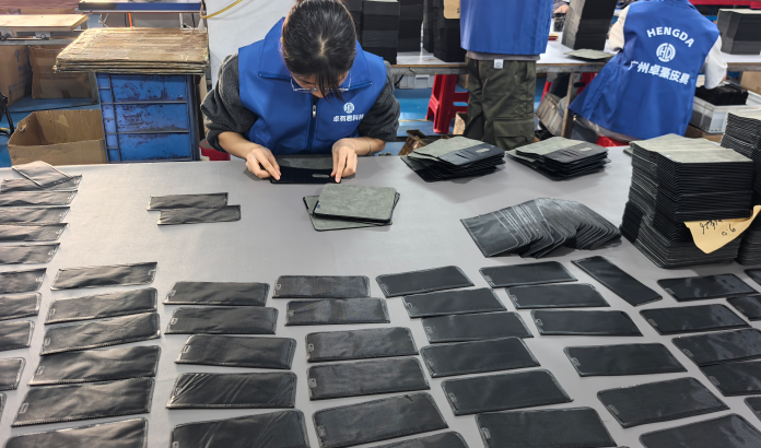 Leather Covered MagSafe Phone Case Wireless Charging with Textured Grip