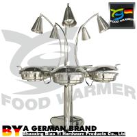 Del diseño único móvil de Machenical de 5 limpieza fácil estaciones del buffet de la base de ruedas