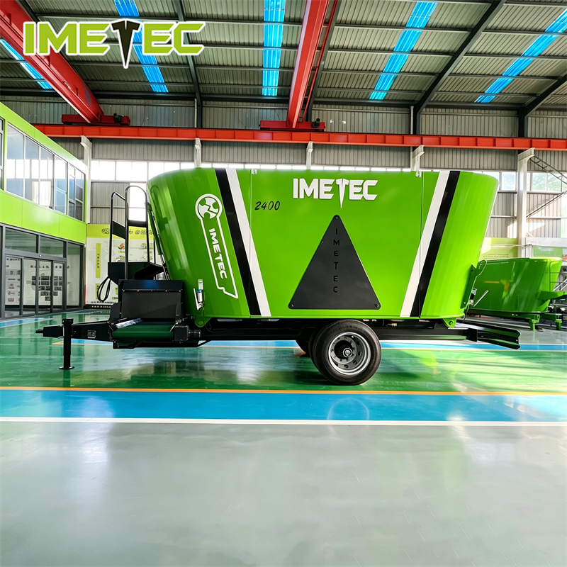 Livestock Feeding Stationary TMR Mixer Wagon Machine Controllable