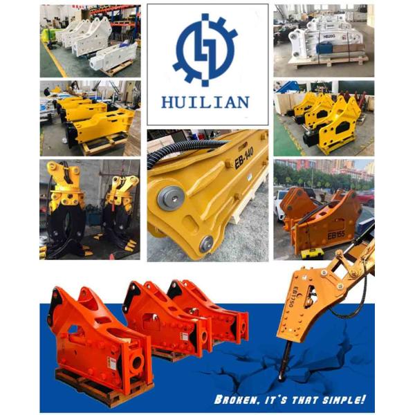 Tipo superior del martillo EB135 140 de la fuerza del impacto 155 estables triturador hidráulico del martillo de la piedra 18-55Tons de la roca