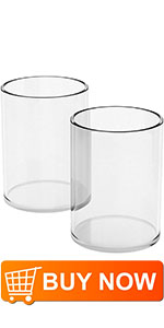 Acrylic Pen Holder 4 Compartments,Clear Pen Holder Organizer Makeup Brush Holder for Office Desk Accessories,Cosmetic