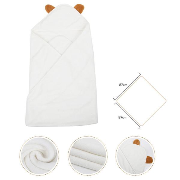 China Factory OEM service 100% organic bamboo fiber blanket baby hooded bath towel
