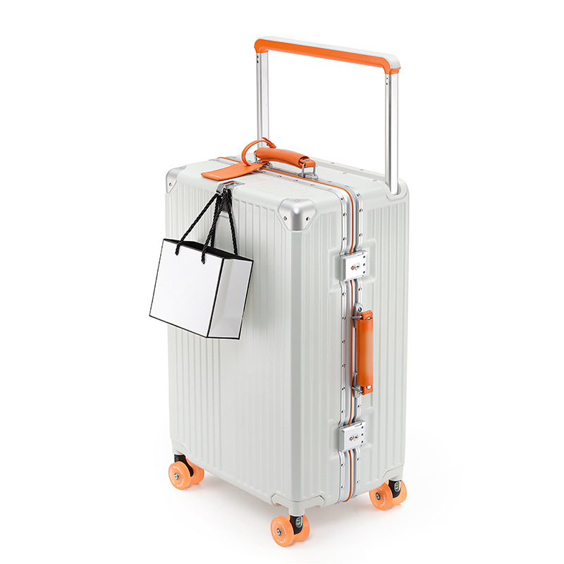 Full-Durable Unisex Large-Capacity Aluminum Travel Luggage Set TSA Lock Outdoor Trolley Case Suitcase for Travelers