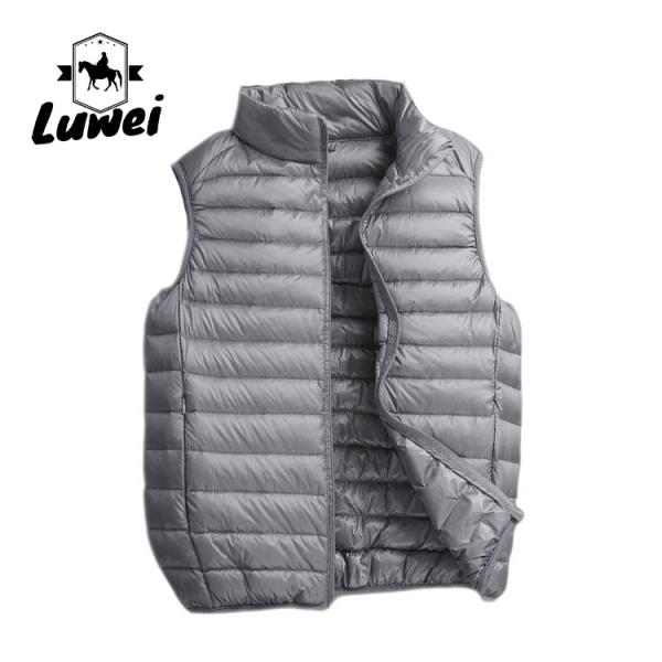 Moda Plus Size Casacos com almofadas Slim Fit Compressão Utilidade Colete de bolha Veste sem mangas Roupas acolchadas Veste superior masculino