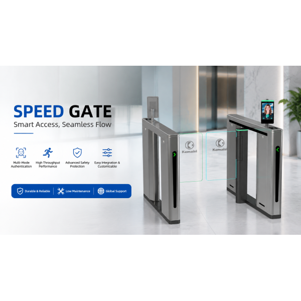 Campus Speed Gate Turnstile With Facial Recognition Attendance Device, Pedestrian Flow Recording, And Infrared Induction