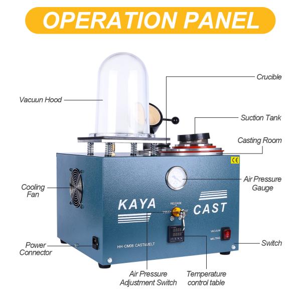 Experience KAYA CAST Jewelry Vacuum Investing Casting Melting Machine For Jewelry Manufacturing