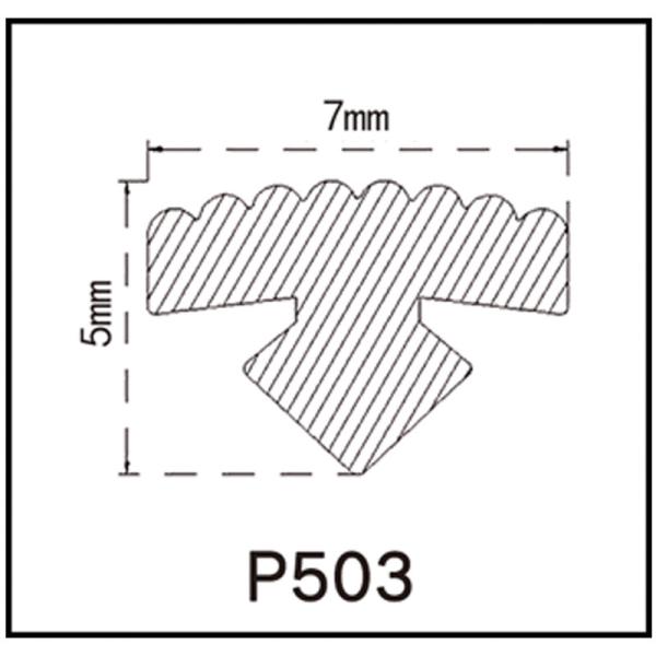 OEM PVC Rubber Strip 7*5mm For Garment Hang Bar