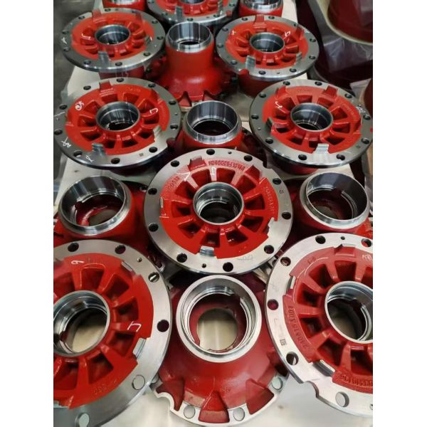 Heavy Duty QT450/QT500 Grade Ductile Iron Wheel Hub Castings with High Tensile Strength for Custom Sizes in Construction Machinery