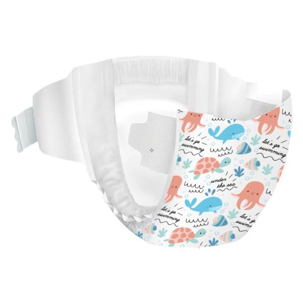 Nonwoven 3D Leak Prevention Channel Disposable Baby Diapers