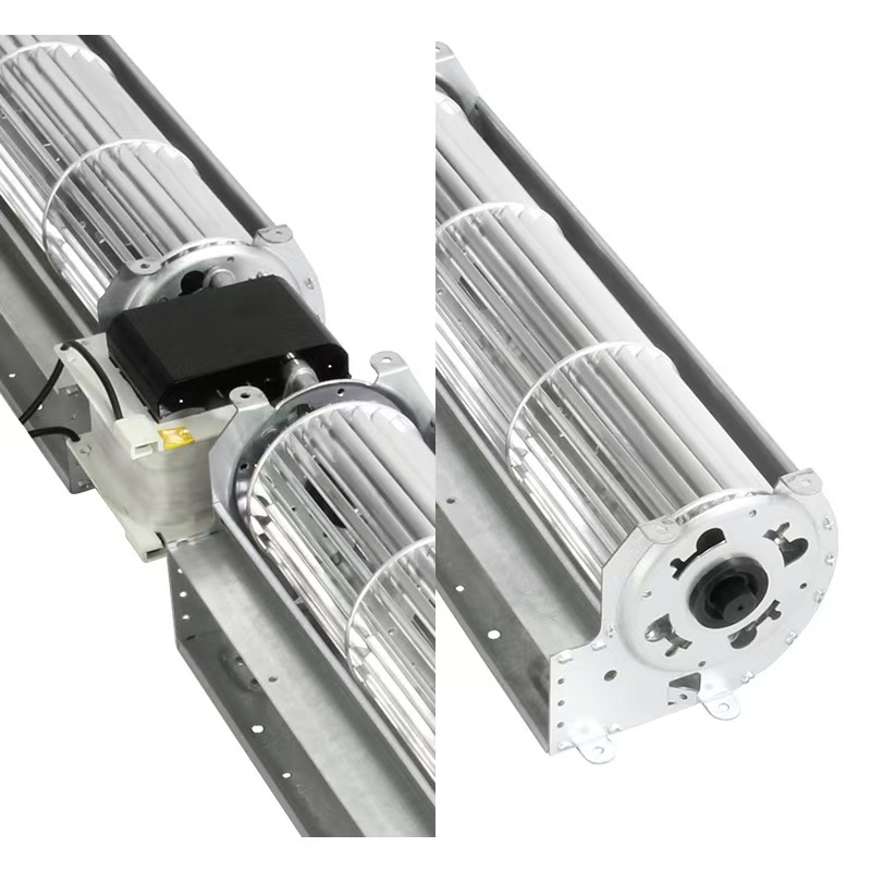 High Air Volume Silent Cross-Flow Fan HY-60240AC OEM Aluminum Alloy AC220V