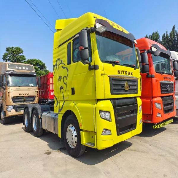 430hp Used Tractor Trailer Sinotruk Howo C7 10 Wheels