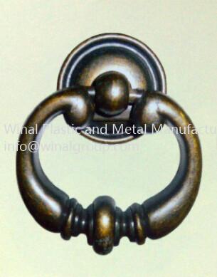 Rope pattern antique bronze cabinet pull ring handle,L58mm*W47mm,drawer pull ring,OEM.
