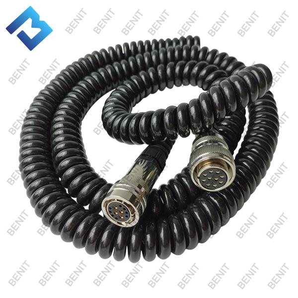 High Quality Digital Controller Host Spiral Power Cord 04-02-02561for Asphalt Paver