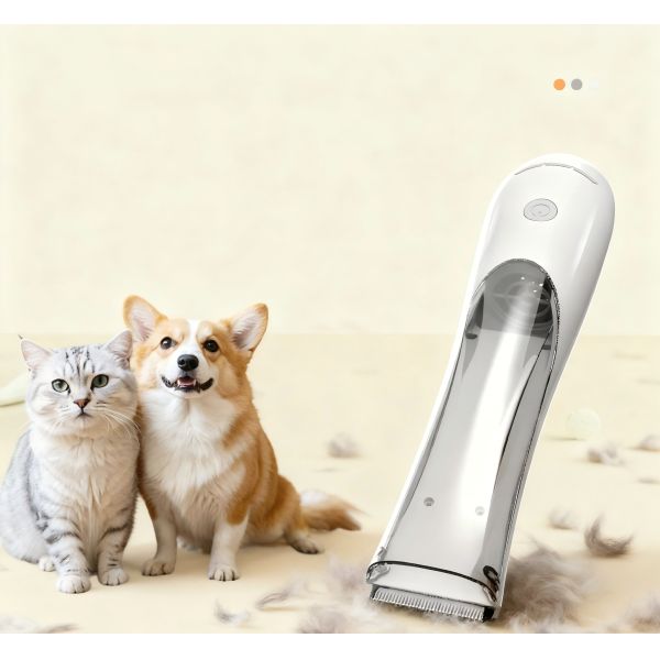 Quiet Stainless Steel Portable Pet Hair Clipper Rechargeable for Dogs and Cats Safe Blade Easy to Clean