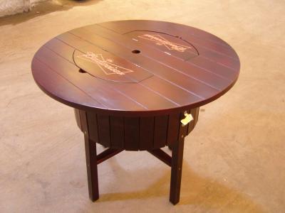 solid wood, icebox, ice bucket, table with icebox