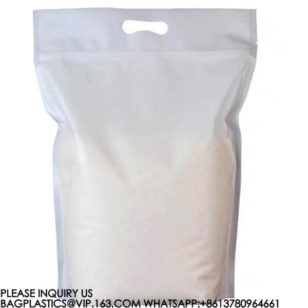 Rice Packaging Zipper Bag Dried Biodegradable Stand Up Pouch Compostable Sachet Rice Bag