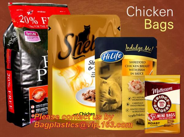 Surgar Salt Pack Pillow Pouch Chicken Bag Quad Seal Vacuum Kraft