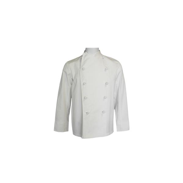 220 GSM Long Sleeve Chef Coat Cotton 100% Work Wear White