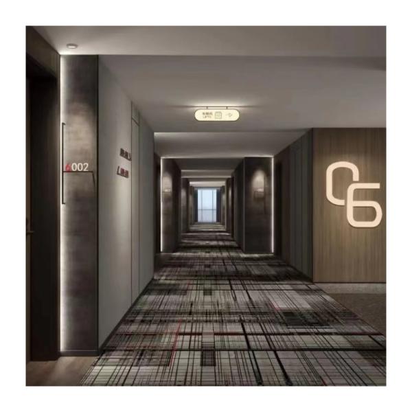 High Pile MACHINE MADE Custom Printing Carpets in Modern Design for Hotel Buyers