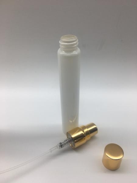 10ml 5ml 2ml Perfume Glass Vial Aluminum Gold / Silver Screw Cap With Sprayer
