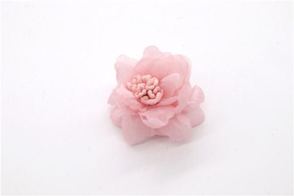 girl Chiffon flower shoe clips/Sewing Bead Handmade Flower Yarn, lace, Chiffon Grey,black,white,red,blue