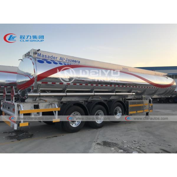 SASO ADR 3 Axle 5454 Aluminum Alloy Oil Tanker Trailer 42000L