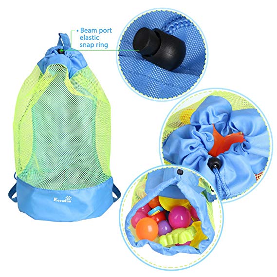 Durable Monofin Backpack Toys Balls Storage Bags Thick Nylon Mesh Construction