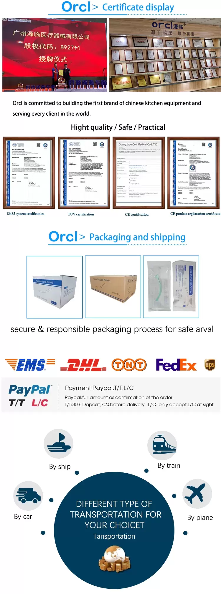 Medical Reinforced Tracheostomy Tube Disposable Tracheostomy Tube With Or Without Cuff