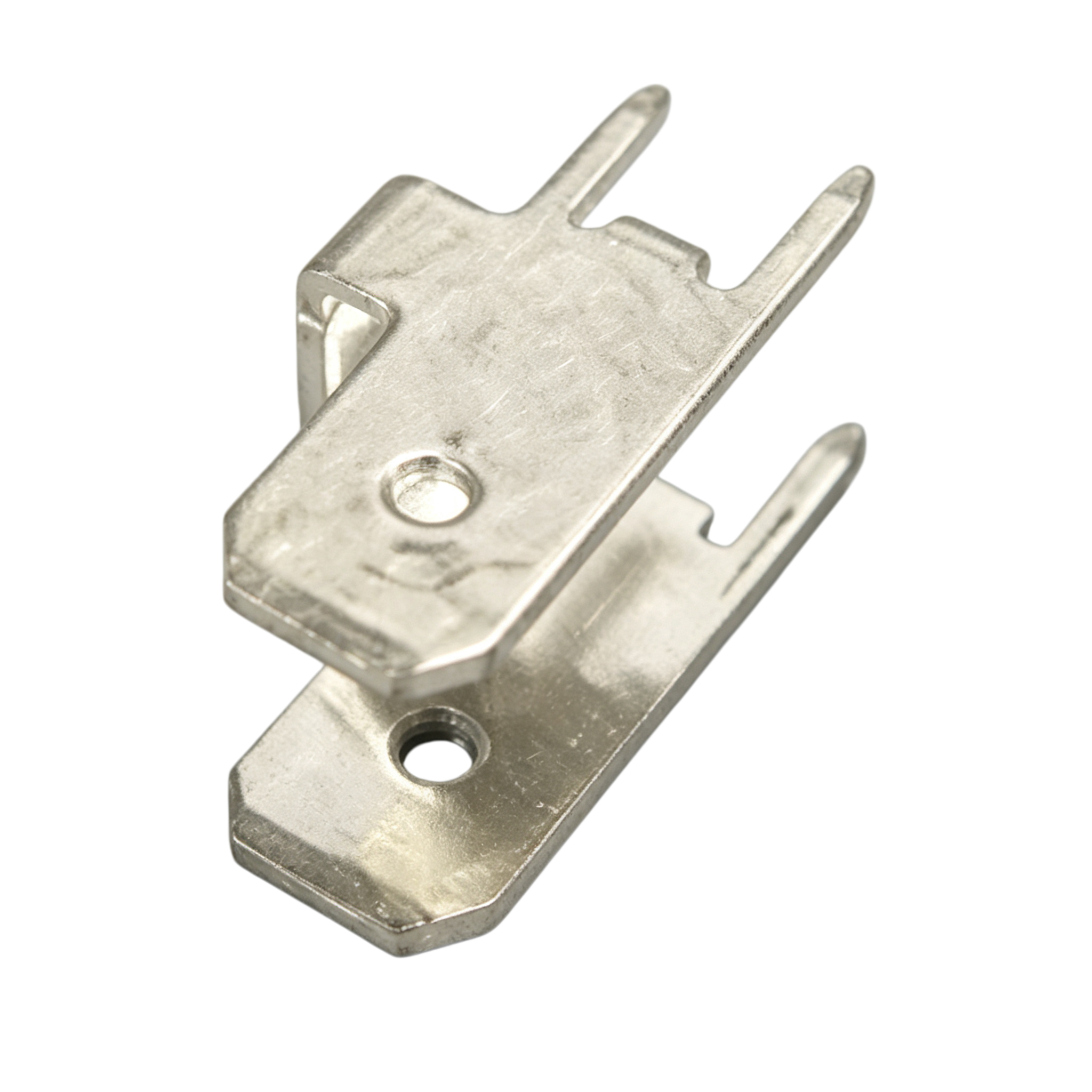 Precision Brass PCB Solder Terminal with Tin Plated Surface and Progressive Die Stamping for Electronics