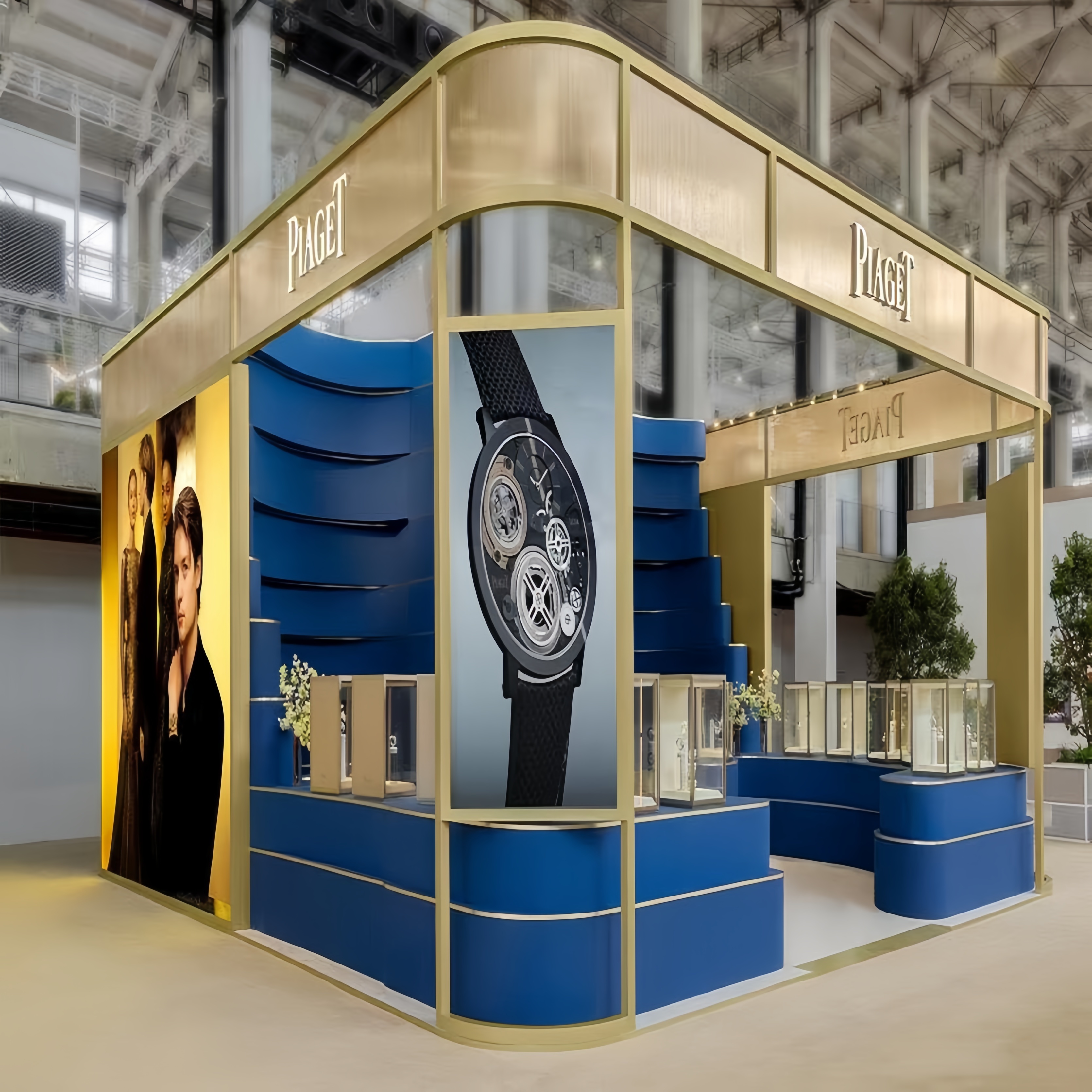LED-Lit Watch Cabinet with Logo Engraving & Tempered Glass