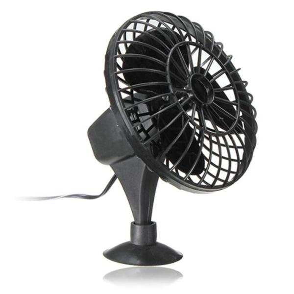 Черный пластиковый мини автомобильный вентилятор DC 12V охлаждающий автомобильный вентилятор с зажигалкой