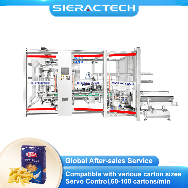 Automatic Pasta Cartoning Machine with High Precision and Versatile Automation