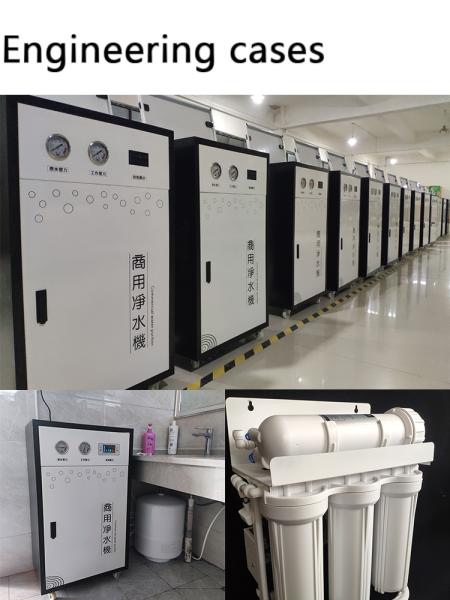 Commercial Grade 5-Stage Reverse Osmosis Water Purifier With Pump Membrane & Media PP Material for Food Store Water Treatment
