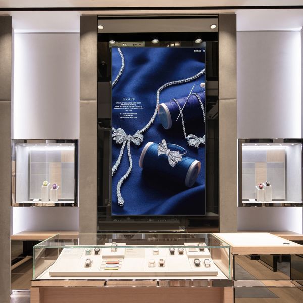 Commercial Android Wall Mounted Digital Signage Advertising Display Player 4K UHD LCD Screen Ad Player