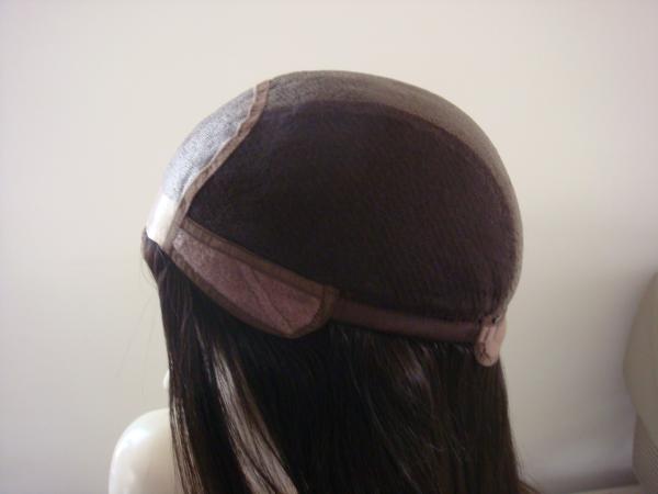 Ligne de cheveux naturelle texture des cheveux droits Cap moyenne Toupies pour les dames