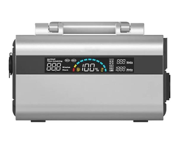 110V / 220V Input Output 600wh Portable Power Station With Solar And Light 4w