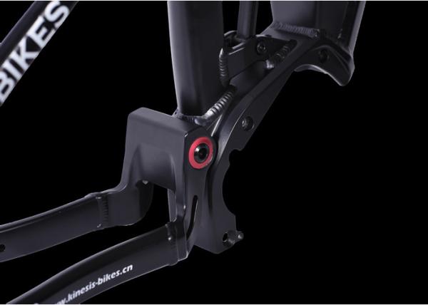 Disc Brake Full Suspension Ebike Frame , Aluminum Mountain Trail Bike Frame